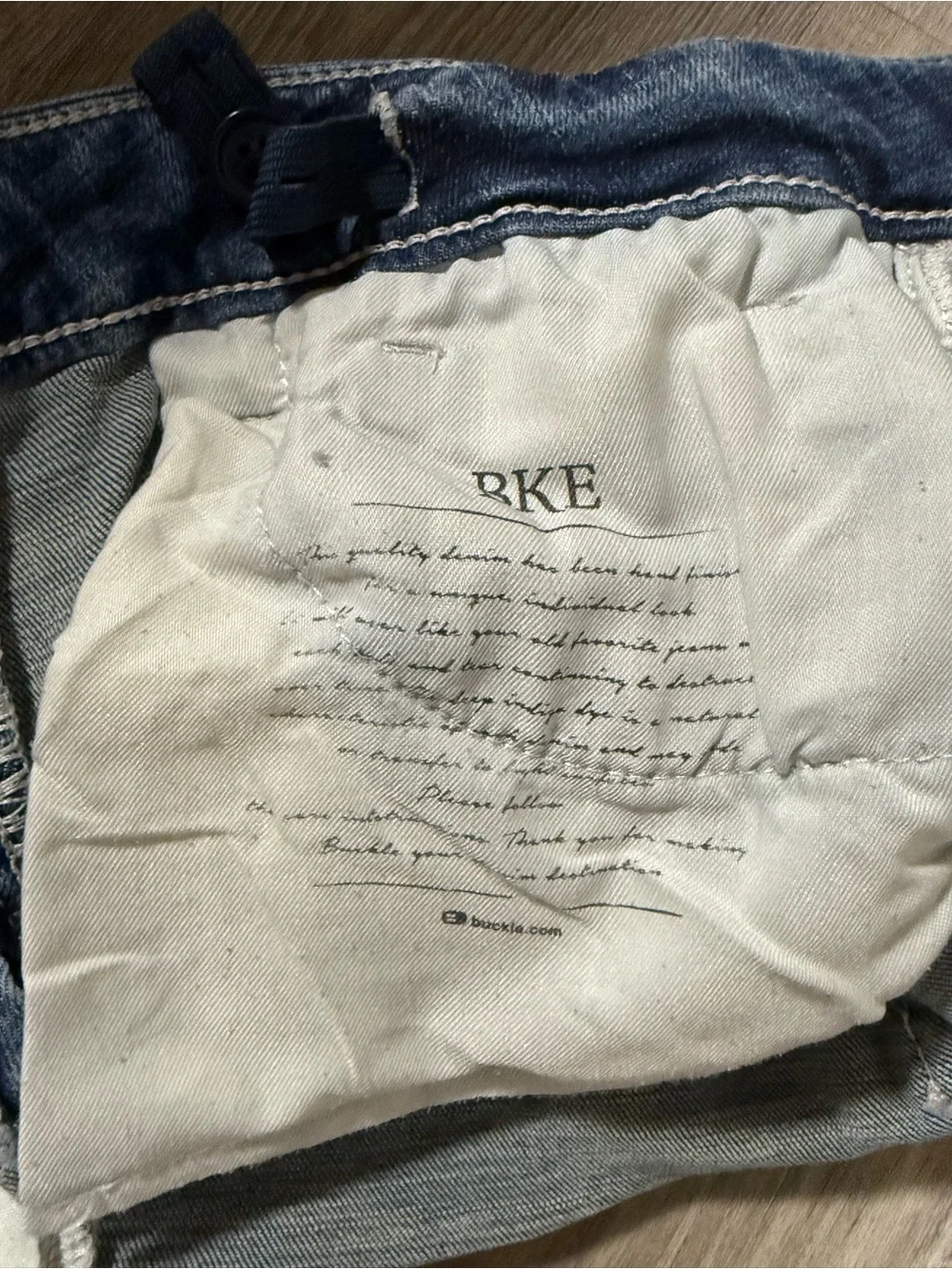 BKE Kids Blue Distressed Bootcut  Jeans